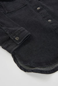 Vestito Denim Ragazza Nero Boboli