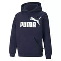 Felpa Blu Felpata della Puma con Cappuccio e Logo Frontale- Unisex