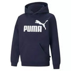Felpa Blu Felpata della Puma con Cappuccio e Logo Frontale- Unisex