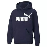 Felpa Blu Felpata della Puma con Cappuccio e Logo Frontale- Unisex Adidas