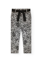 Pantaloni di Maglia per Bambina con Stampa in Bianco e Nero Boboli
