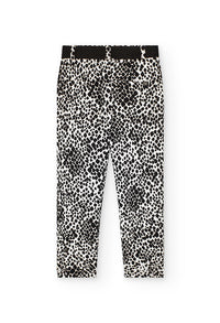 Pantaloni di Maglia per Bambina con Stampa in Bianco e Nero Boboli