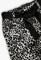 Pantaloni di Maglia per Bambina con Stampa in Bianco e Nero Boboli