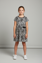 Vestito jersey stampato per ragazza