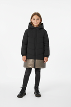 Parka tessuto tecnico combinata per ragazza