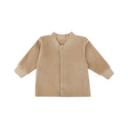 Cardigan Beige con Bottoni Wooly Organic - Neonati