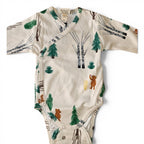 Body Incrociato Bosco Manica Lunga Wooly Organic - Neonati
