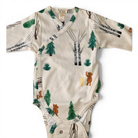 Body Incrociato Bosco Manica Lunga Wooly Organic - Neonati