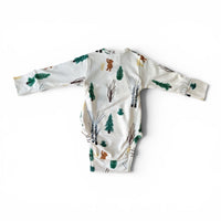 Body Incrociato Bosco Manica Lunga Wooly Organic - Neonati