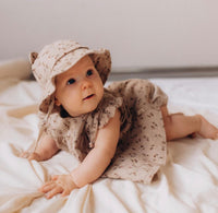 Accessori Muslin Sun Hat With Teddy Ears - Gots - Ss25 Wooly Organic