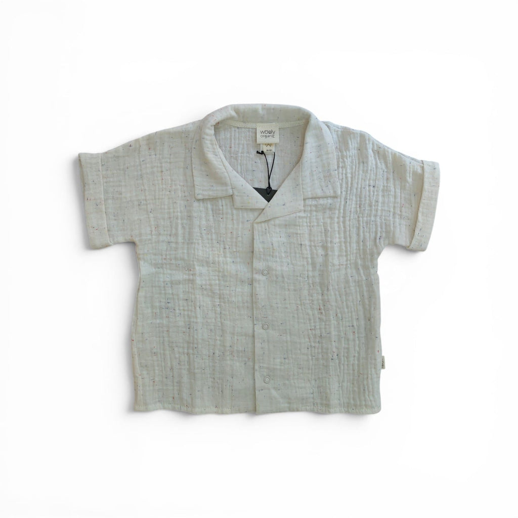 Corredo Nascita Muslin Kids Shirt - Gots Wooly Organic - Neonati