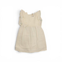 Abiti e vestiti Muslin Plumetis Dress With Ruffles - Gots Wooly Organic - Bambin
