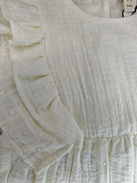 Abiti e vestiti Muslin Plumetis Dress With Ruffles - Gots Wooly Organic - Bambin