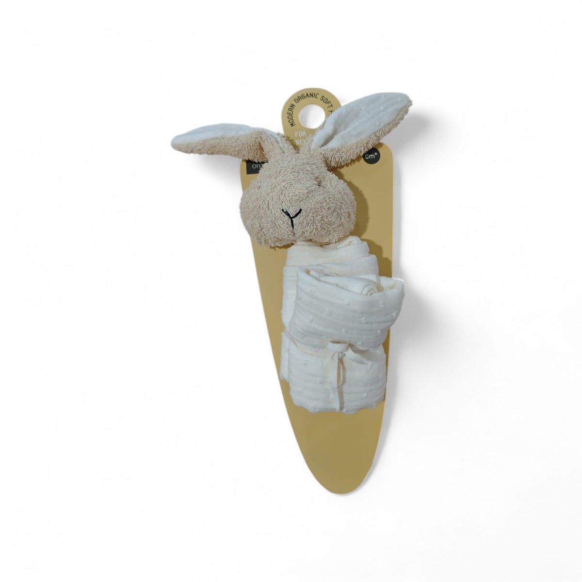 Accessori Mussola Blanket con Coniglietto in Peluche Wooly Organic