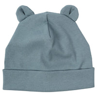 Berretto con Orecchie di Orsetto a Coste - Gots Wooly Organic - Neonati