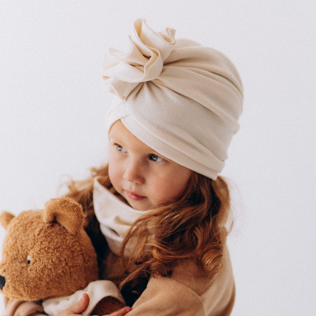 Accessori Turbante con Volant - Gots Wooly Organic - Neonata