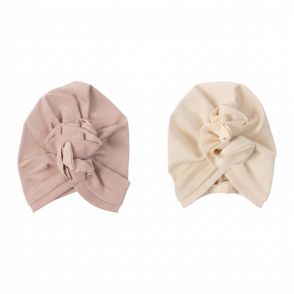Accessori Turbante con Volant - Gots Wooly Organic - Neonata
