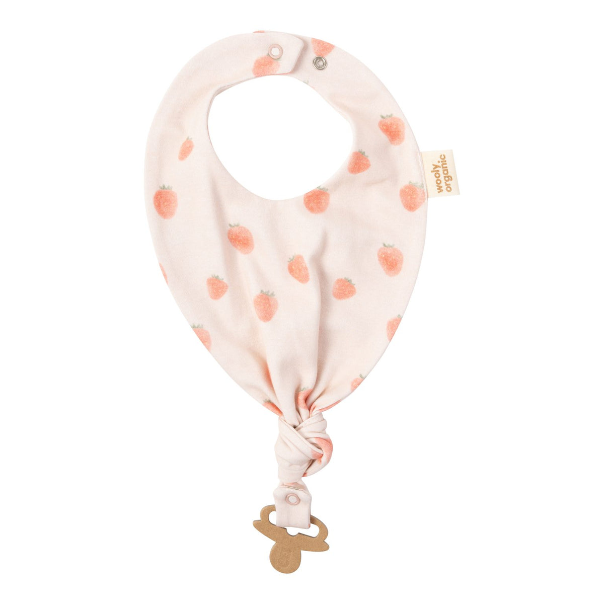 Bavaglino con Clip per Ciuccio - Gots Wooly Organic