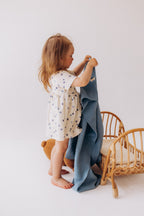 Vestitino a Maniche Corte per Neonata - Gots Wooly Organic