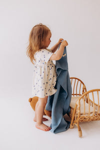 Vestitino a Maniche Corte per Neonata - Gots Wooly Organic
