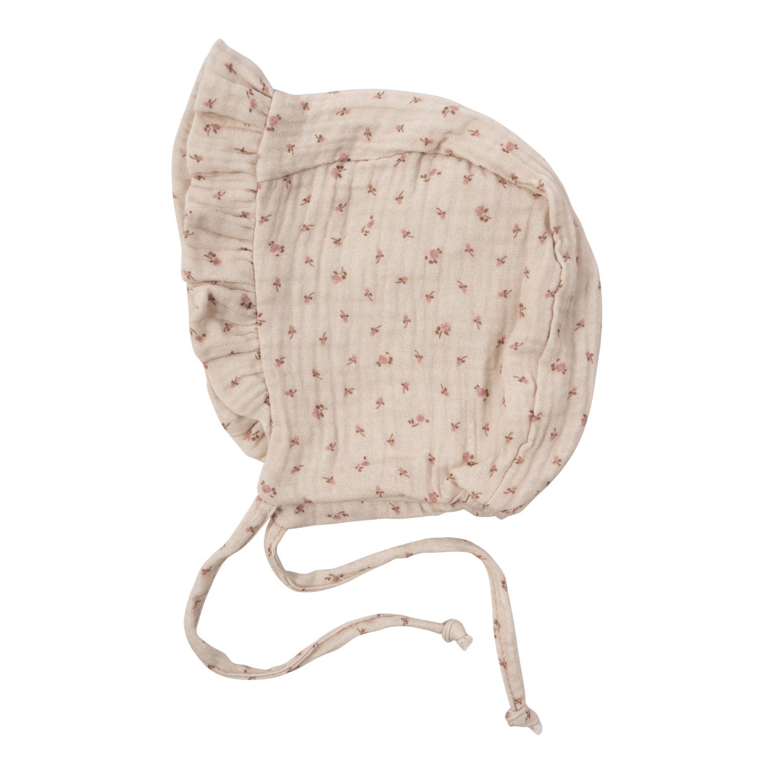 Cappello da Sole in Muslina con Raffollamenti - Gots Wooly Organic - Neonata
