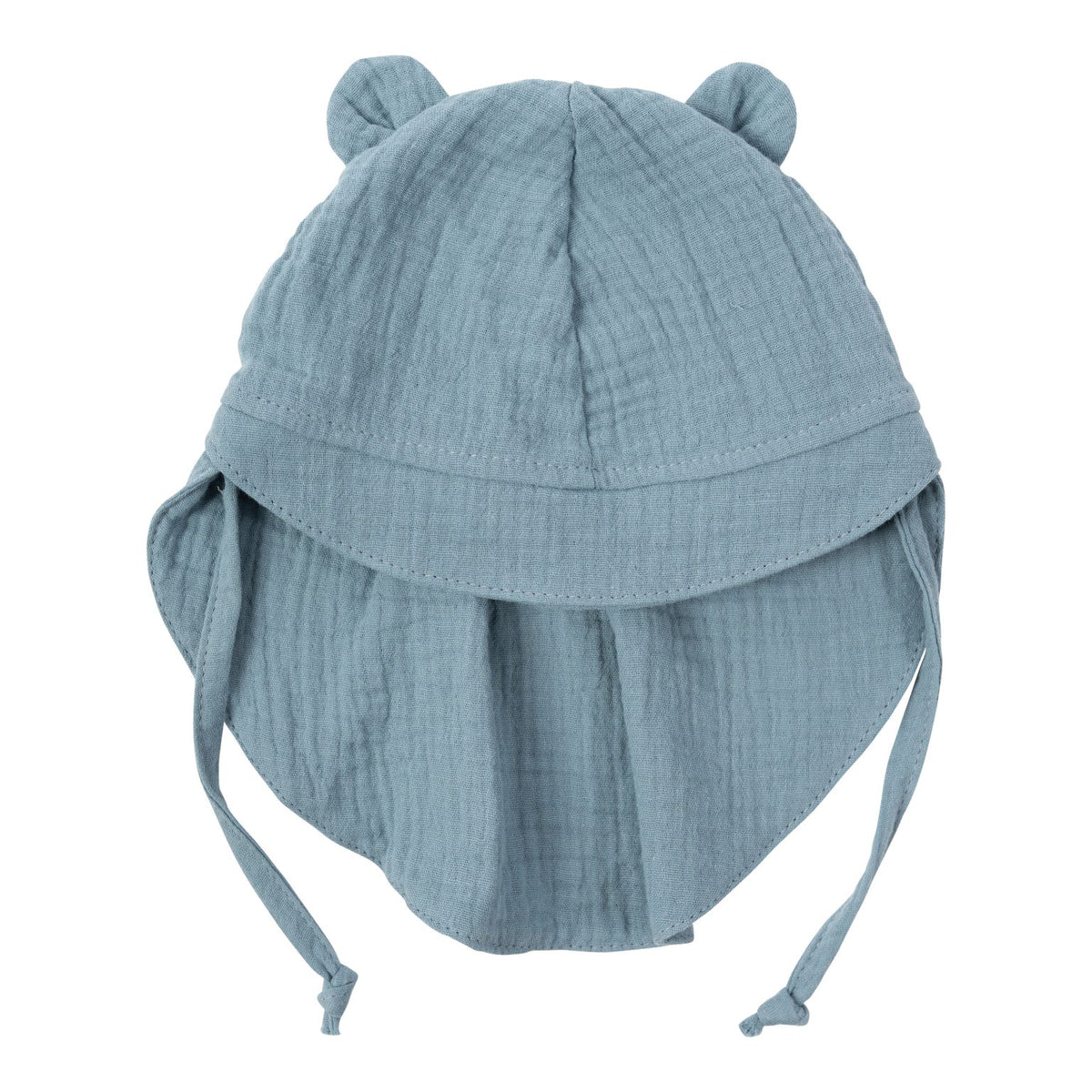 Cappello da Sole in Muslina con Orecchie di Orsetto - Gots Wooly Organic - Neona