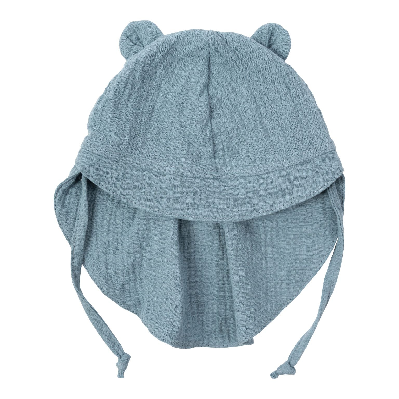 Cappello da Sole in Muslina con Orecchie di Orsetto - Gots Wooly Organic - Neona