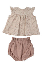 Camicetta in Muslina con Shorts - Gots Wooly Organic - Neonata