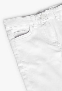 Pantaloni Svasati da Bambina e Ragazza di Colore Bianco Boboli
