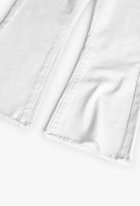 Pantaloni Svasati da Bambina e Ragazza di Colore Bianco Boboli