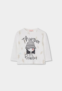 Maglietta Jersey Bambina Off White Boboli