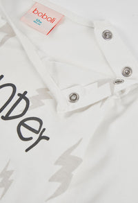 Maglietta Jersey Bambina Off White Boboli