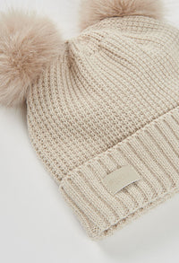 Cappello Tricotosa Bambina Crema Boboli