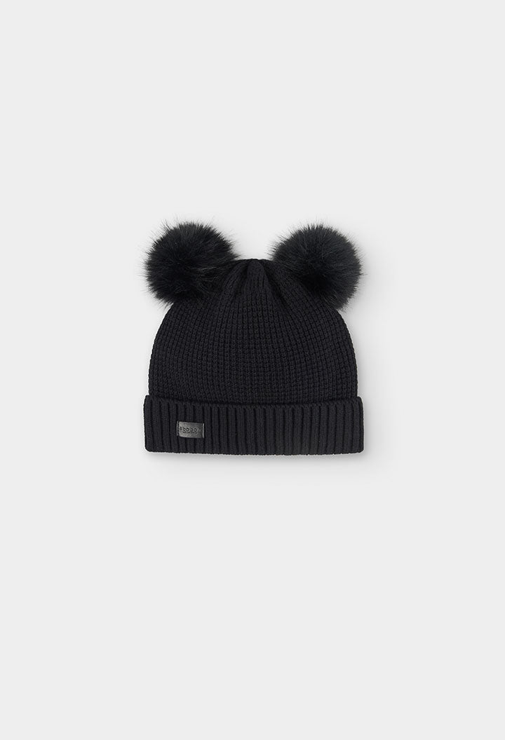 Cappello Tricotosa Bambina Nero Boboli