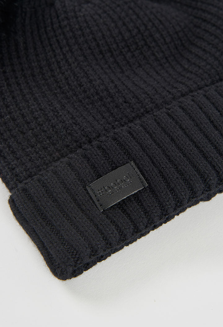 Cappello Tricotosa Bambina Nero Boboli