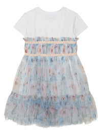 Abito da Cerimonia con Tulle Decorato con Farfalle Guess - Bambina