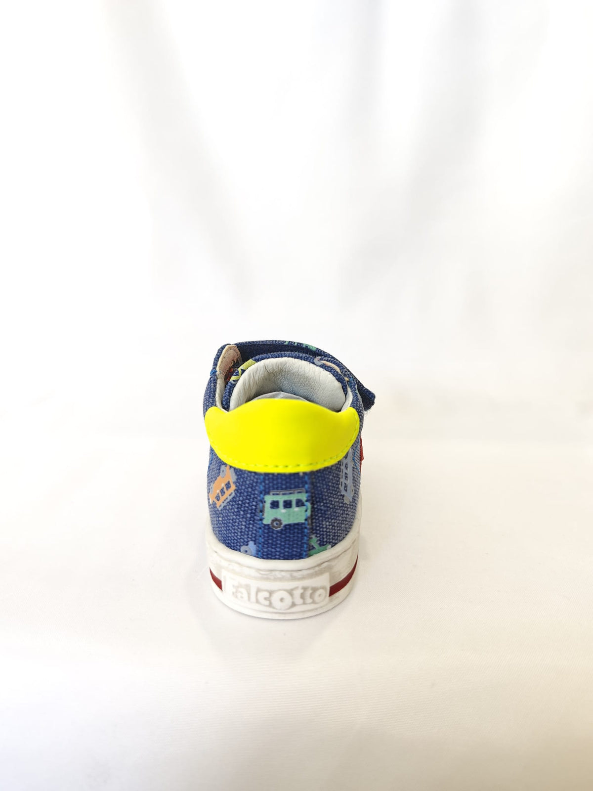 Scarpe Falcotto Sasha Vl Canvas Pr.jeep/gum Azure-yellow Fluo - Neonato