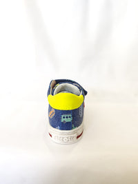 Scarpe Falcotto Sasha Vl Canvas Pr.jeep/gum Azure-yellow Fluo - Neonato
