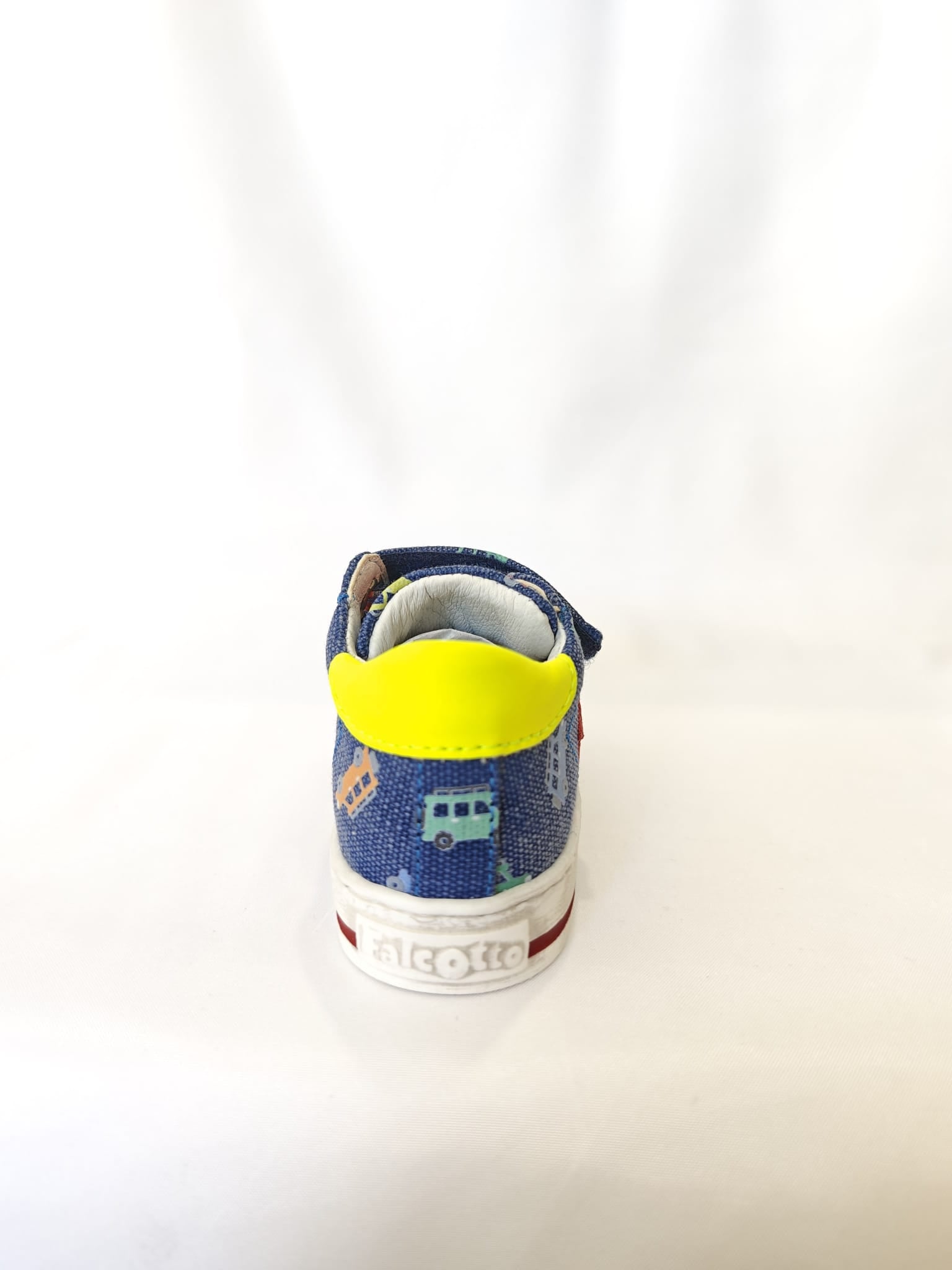 Scarpe Falcotto Sasha Vl Canvas Pr.jeep/gum Azure-yellow Fluo - Neonato