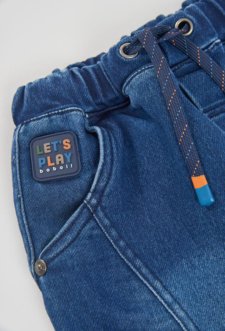 Pantaloni Denim Bambino Azzurro Boboli