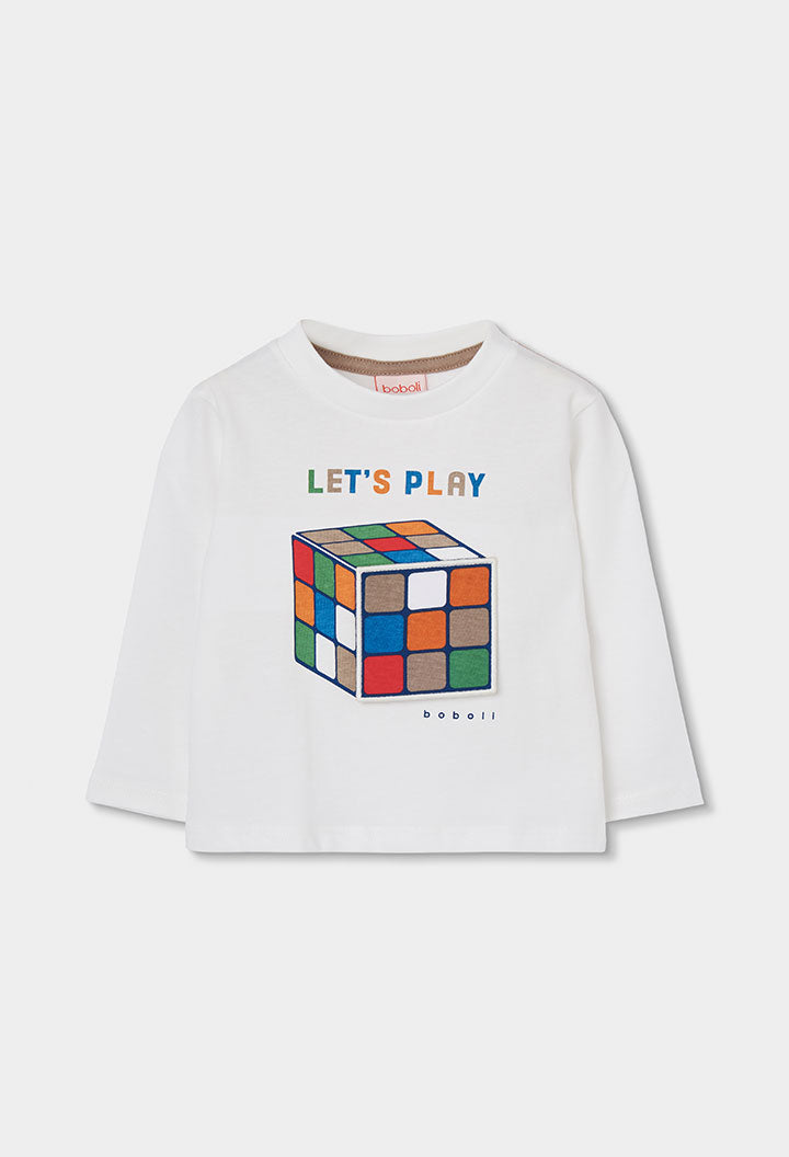 Maglietta Jersey Bambino Off White Boboli