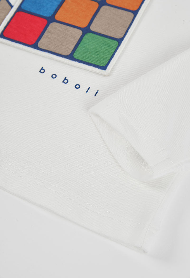 Maglietta Jersey Bambino Off White Boboli
