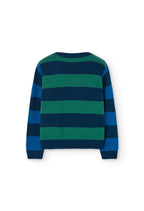 Maglione maglieria a righe per ragazzo