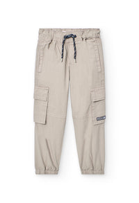 Pantaloni Cargo per Ragazzo Beige Boboli