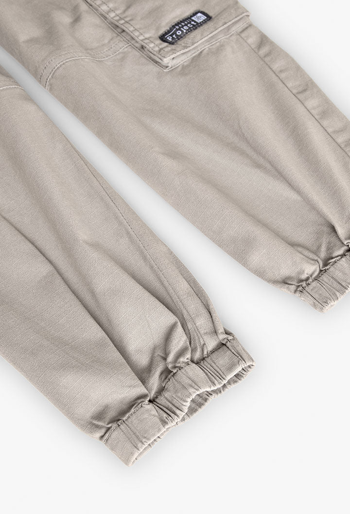 Pantaloni Cargo per Ragazzo Beige Boboli