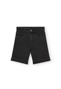 Bermuda in Denim per Ragazzo di Colore Nero Boboli