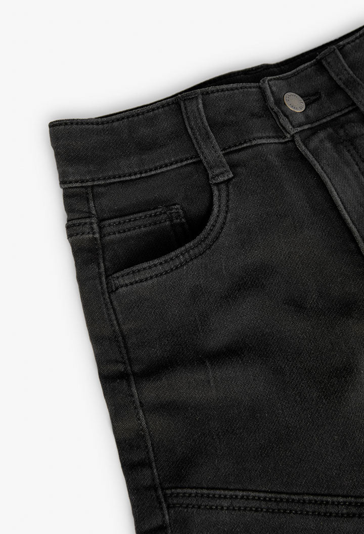 Bermuda in Denim per Ragazzo di Colore Nero Boboli