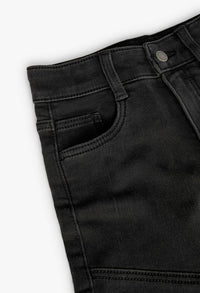 Bermuda in Denim per Ragazzo di Colore Nero Boboli