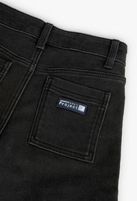 Bermuda in Denim per Ragazzo di Colore Nero Boboli