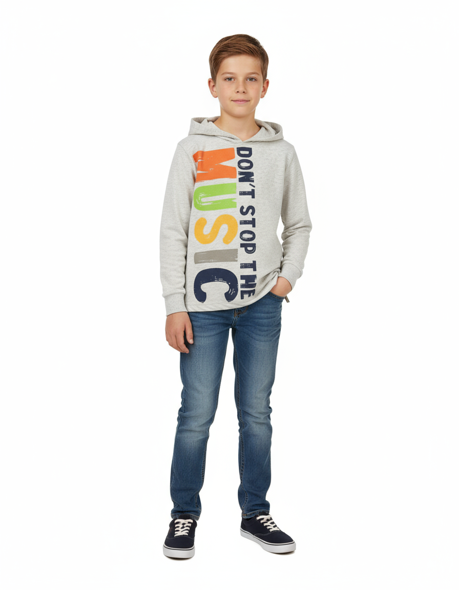 Maglietta jersey con cappuccio per ragazzo -BCI